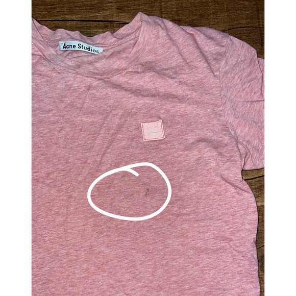 Acne studios muted marled red classic tee - Picture 6 of 8